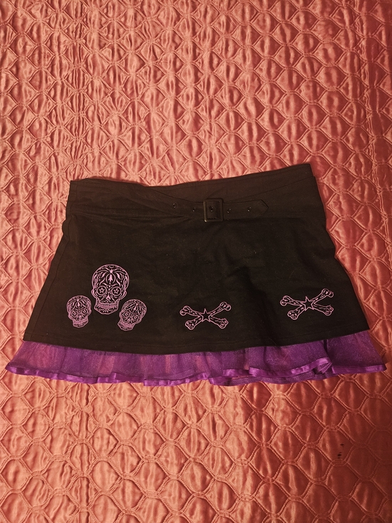 Living Dead Souls Dresses & Skirts - *NEEDS TO GO* RARE SCENE Black & Purple Mall Goth Living Dead Souls Skirt
